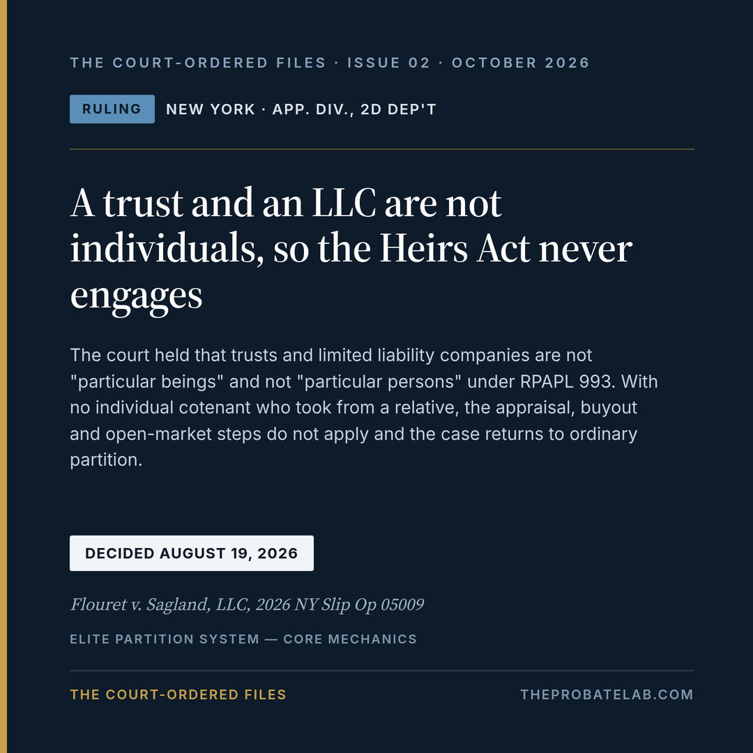 Who Counts as Heirs Property: Two New York Decisions Draw the Line